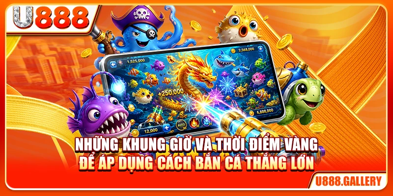 Những khung giờ và thời điểm vàng để áp dụng cách bắn cá thắng lớn