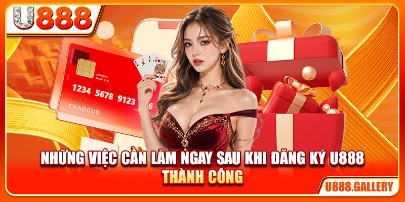 Những việc cần làm ngay sau khi đăng ký U888 thành công