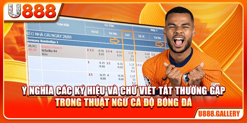 Ý nghĩa các ký hiệu và chữ viết tắt thường gặp trong thuật ngữ cá độ bóng đá