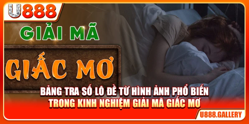 Bảng tra số lô đề từ hình ảnh phổ biến trong kinh nghiệm giải mã giấc mơ